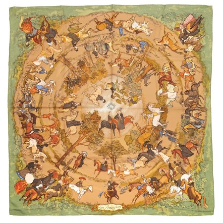 HERMES FOULARD “Les Amazones”