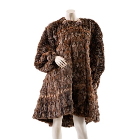FENDI ALTA MODA CAPPOTTO DI PELLICCIA