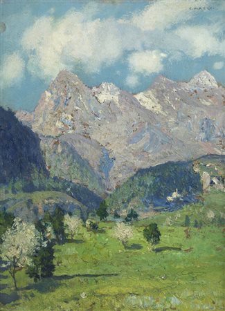 CESARE MAGGI<BR>Roma 1881 - 1961 Torino<BR>"Champoluc"