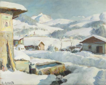 ANGELO ABRATE<BR>Torino 1900 - 1985 Sallanches (Alta Savoia)<BR>"Dintorni di Megève" 1959