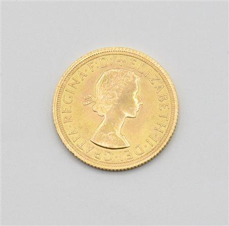 STERLINA IN ORO, ANNO 1966 Oro giallo 916/1000, gr. 7,98