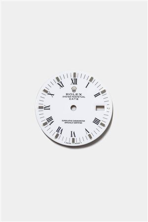 RICAMBIO PER ROLEX<BR>quadrante bianco con numeri romani