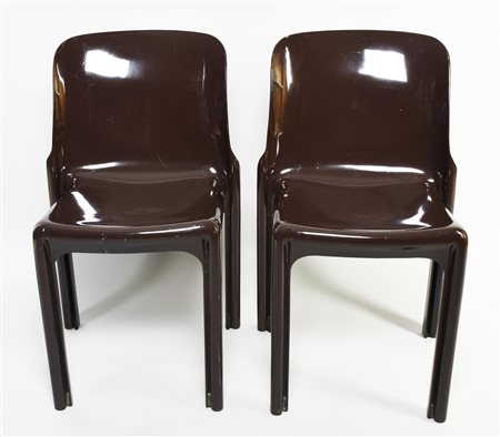 Vico Magistretti SELENE ARTEMIDE, 1969 coppia di sedie modello in plastica...