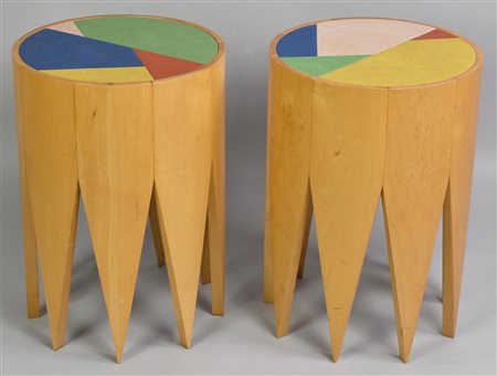 da Fortunato Depero REMIDA SGABELLO 'EDIZIONI' PER ZANOTTA, 1985-86 lotto di...