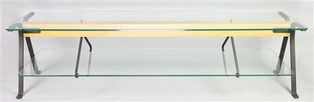 Enzo Mari FRATELLO PER DRIADE, 1973 tavolo con ripiani in cristallo,...