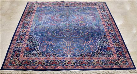 TAPPETO CINESE KIRMAN BERKANA cm 304x247 segni di usura