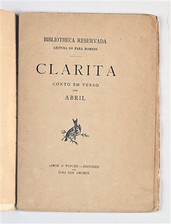 ANONIMO - CLARITA. CONTO EM VERSO POR ABRIL