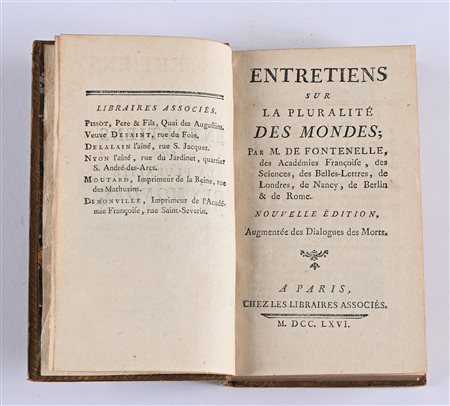 Bernard le Bouyer de Fontenelle - Entretiens sur la pluralité des mondes. Nouvelle édition, augmentée des Dialogues des Morts