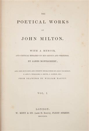 John Milton - The Poetical Works With a memoir and critical remarks on his genius and writings by James Montgomery