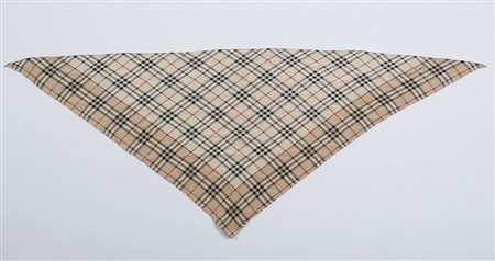 BURBERRY - Foulard a triangolo stampato.
