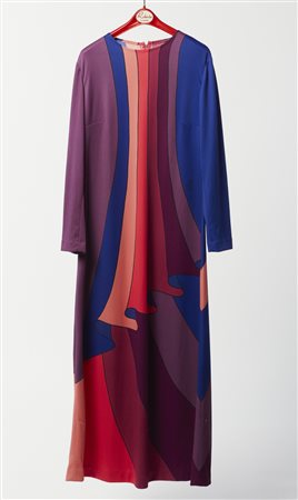 DI CAMERINO ROBERTA - Abito trompe-l'oeil multicolore.