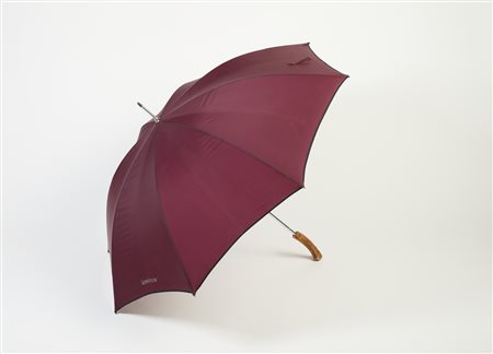 VERSACE GIANNI (1946 - 1997) - Ombrello da uomo color vinaccia.