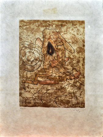 SEBASTIAN MATTA Senza titolo Acquaforte a colori cm. 38x28 – es. 60/85...