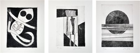 ROBERTO CRIPPA Lotto unico di 3 acquaforti in b/n - cm. 35x25 – es. 3/90; -...