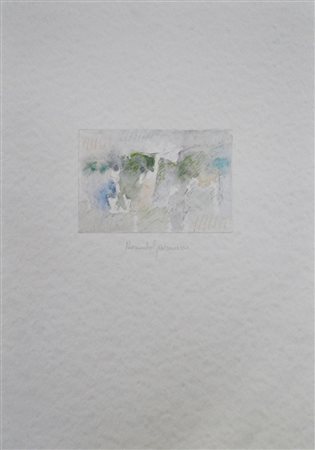 RICCARDO GUARNERI Senza titolo Acquarello su cartoncino cm. 35x25 firmato...