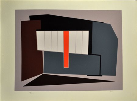 GUALTIERO NATIVI Senza titolo Litografia a colori cm. 50x70 – es. 28/100...