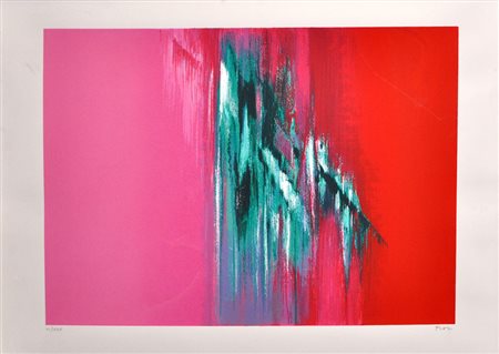 ENNIO FINZI Senza titolo Litografia a colori cm. 50x70 – es. VI/XXV firmata