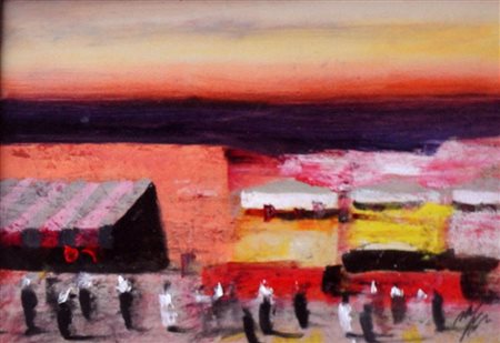 SALVATORE MAGAZZINI Marrakesh Olio su tavola cm. 20x30 firmato