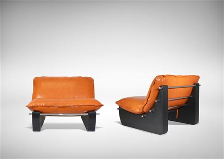 Giuseppe Munari  
Coppia di poltrone vintage Anni '70 del XX secolo
 90 x 90 x 70 cm