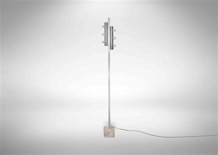  
Lampada da terra vintage cromata di Targetti 1970s
 193 x 10 x 25 cm