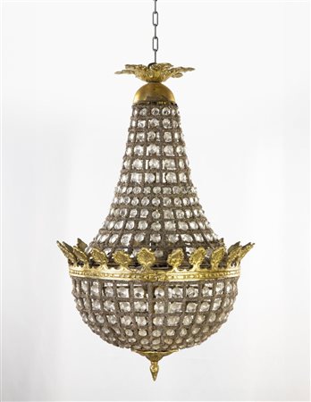  
Lampadario a bracci in stile impero francese, Francia Inizio XX secolo Inizio del XX secolo
 36x57 cm