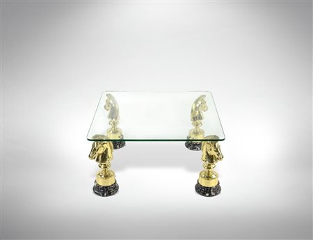  
Tavolino vintage “Chess Horses” 1980s
 110 x 60 x 40 cm