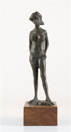 AUGUSTO MURER (Falcade 1922 – Padova 1985) "Fanciulla", 1976. Scultura in...