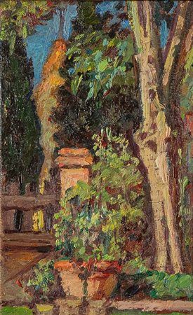 GIOTTO SACCHETTI (Roma 1887- Pistoia 1950) "Senza titolo", 1943. Olio su...