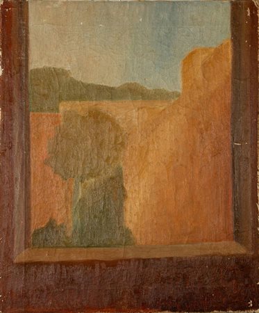 VIRGILIO GUIDI (Roma 1891 – Venezia 1984) "Paesaggio", anni '30. Olio su...