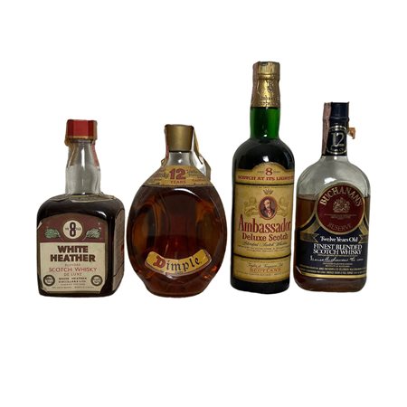 4 Bottiglie di Whisky AMBASSADOR DELUXE SCOTCH 75cl 43%vol BUCHANAN'S...