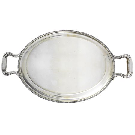 Vassoio in argento ovale