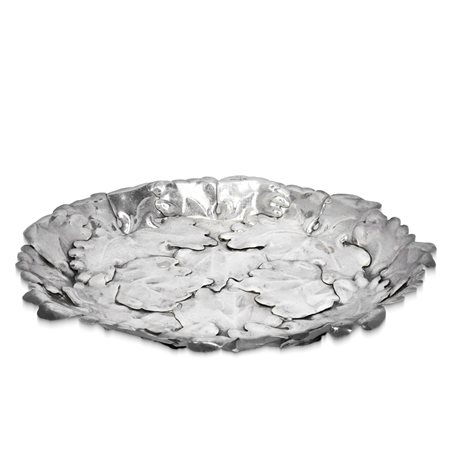 G. Vavassori Argentiere - Portadolci ribattuto a mano a foglia d'acanto