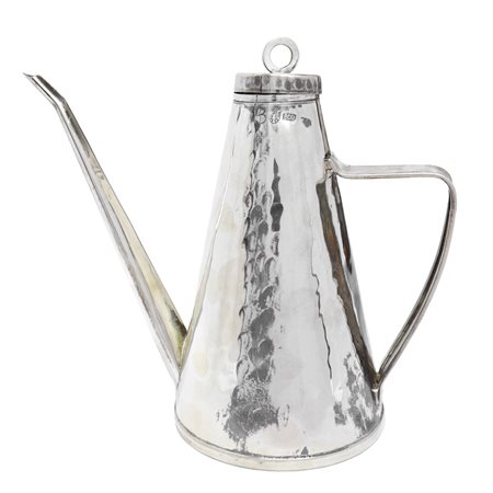 Oliera in argento lavorata a mano