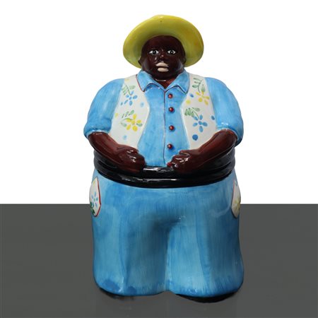 Villa d'Este - Biscottiera Mamy, con vestito azzurro