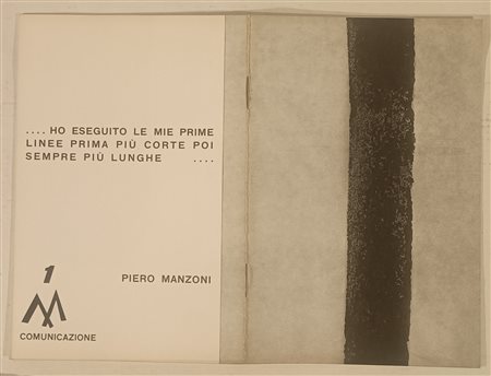 MANZONI PIERO Soncino (Cr) 1933 Libretto 1962 Libro 20,00x13,00 Piero Manzoni...