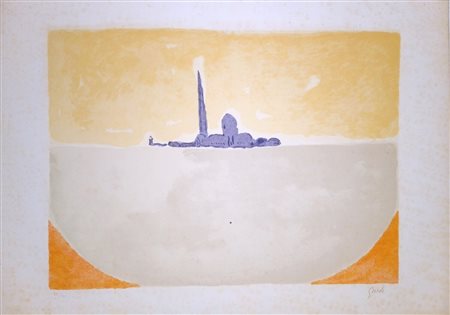 GUIDI VIRGILIO Roma (Roma) 1891 Venezia Litografia a colori es. 88/100...