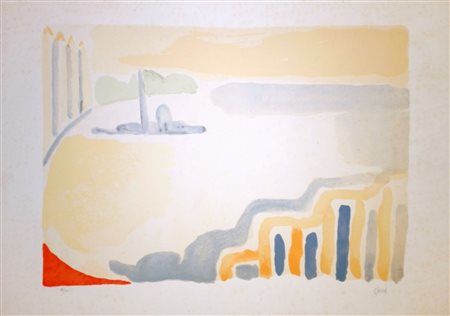 GUIDI VIRGILIO Roma (Roma) 1891 Venezia Litografia a colori es. 88/100...