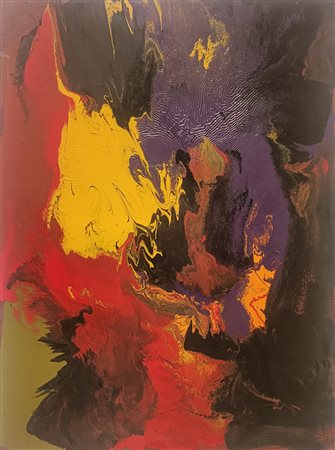 ANONIMO Anonimo (An) Senza titolo 1971 Smalto su tela 70,00x50,00 Al retro...