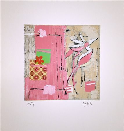 GIOVAGNOLI LUCA Rimini (RN) 1963 Luogo d'incontro 2001 Serigrafia su carta...