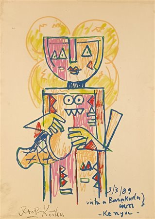 KODRA IBRAHIM Ishëm (Albania) 1918 Kenyul 1989 Mista su carta intelata...