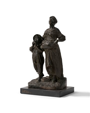 Costantino Barbella (Chieti 1852-Roma  1925)  - Idillio, 1892