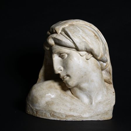 Manifattura italiana del XIX secolo - XX secolo. Calco in gesso raffigurante...