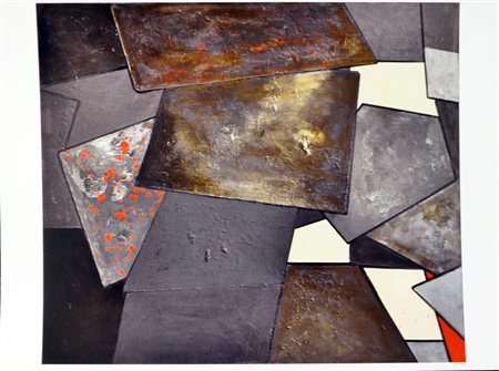 ROBERTO BARNI Senza titolo, 1970 Olio su tela cm. 70x80 firmato Foto...