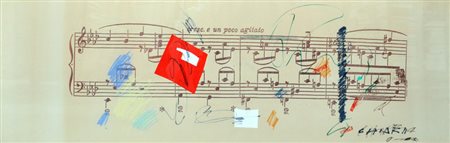 GIUSEPPE CHIARI Crescendo e un poco agitato, 2000 Tecnica mista su carta cm....