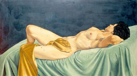 CARLO GUARIENTI Nudo, 1953 Olio su tela cm. 61,5x87,5 firmato Foto...