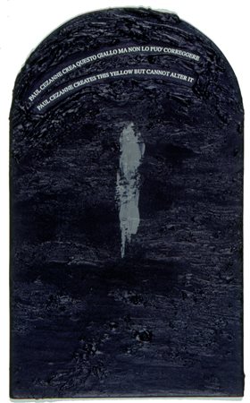 EMILIO ISGRÓ L’artista e l’amore, 1994 Scrittura su tavola riportata su...