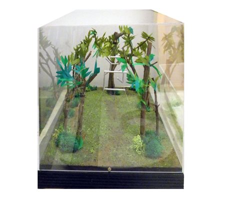 GIANNI PETTENA Modello Archipensiero II, 2012 Legno e carta in teca di...