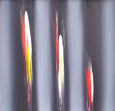 ENNIO FINZI Il verso del colore in nero, 2010 Acrilico su tela cm. 50x50...