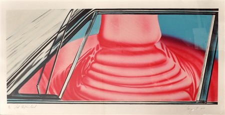 JAMES ROSENQUIST Highway trust, 1978 Litografia a colori – es. 49/78 cm....