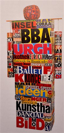 KAREL TRINKEWITZ Krabice – Golem, 1994 Assemblaggio e collage su cartone cm....